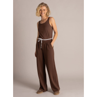 Yest Broek Sina Mocca Brown Off White