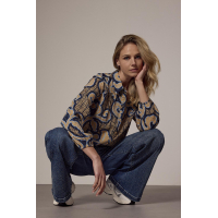 Tramontana Blouse Rococo Tie Blue