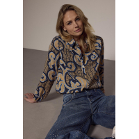 Tramontana Blouse Rococo Tie Blue