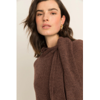Expresso Trui Strik Rain Drum Brown