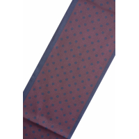 Expresso Sjaal Dots Fudge Dark Red