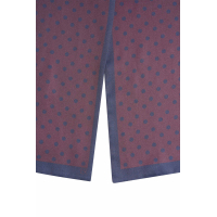 Expresso Sjaal Dots Fudge Dark Red