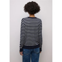 Street One Trui Stripes Deep Blue