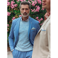 A Fish Named Fred Blazer Pique Light Blue