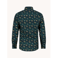 A Fish Named Fred Shirt Crane Sky Dark Green