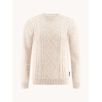 A Fish Named Fred Pullover Cable Off White
