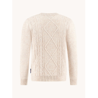 A Fish Named Fred Pullover Cable Off White