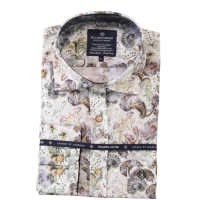 Fellows United Overhemd Paisley Oker