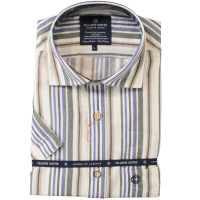 Fellows United Overhemd Stripe Green Moss