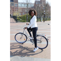 Helena Hart Biker Jacket Ecru