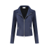 Helena Hart Biker Jacket Suedine Marine