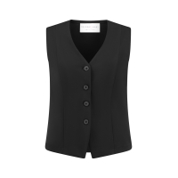Helena Hart Gilet Transfer Zwart