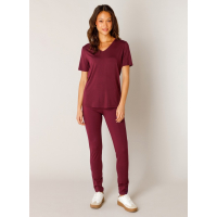 Base Level T-shirt Yanic Wine Red