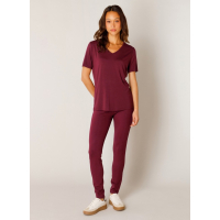 Base Level T-shirt Yanic Wine Red