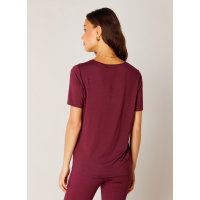 Base Level T-shirt Yanic Wine Red