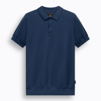 BlueFields Polo Shirt Structured Grijs Blauw