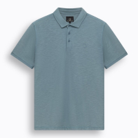 BlueFields Polo Shirt Slub Grijs Blauw