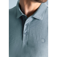 BlueFields Polo Shirt Slub Grijs Blauw