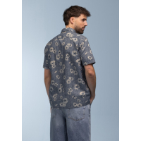 BlueFields Shirt Flower Grijsblauw Kit