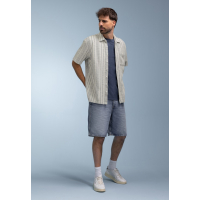 BlueFields Shirt Striped Grijsblauw Greige