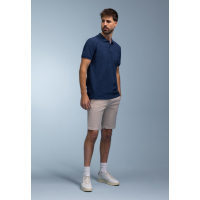 BlueFields Polo Shirt Pique Grijs Blauw Marine
