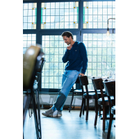 BlueFields Trui Grijsblauw Marine