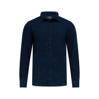 BlueFields Overhemd Checked Grijsblauw Mint Blauw