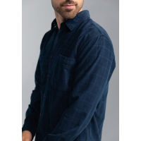 BlueFields Overhemd Checked Grijsblauw Mint Blauw