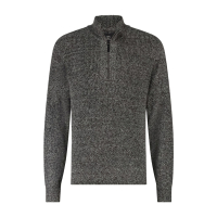 BlueFields Trui Structured Donker Antraciet Wit