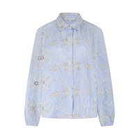 Tramontana Blouse Embroidery Flower Breezy Blue