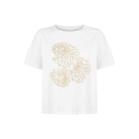 Tramontana T-Shirt Embroidered Artwork Off White 