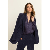 Expresso Blouse Jacquard Blue Nights