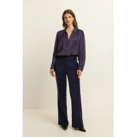 Expresso Blouse Jacquard Blue Nights