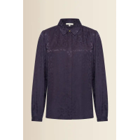 Expresso Blouse Jacquard Blue Nights