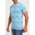 Gabbiano T-Shirt Leaf Tile Blue