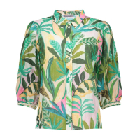 Geisha Blouse Tropical Green Ecru