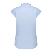 Geisha Blouse Hearts Light Blue
