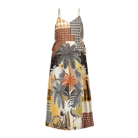 Geisha Jurk Brown Sand Black