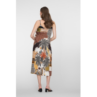 Geisha Jurk Brown Sand Black