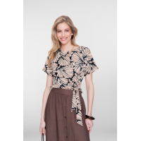 Geisha Top Black Brown