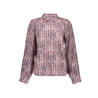Geisha Blouse Flower Pink Green
