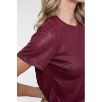 Geisha T-shirt Foil Burgundy