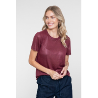 Geisha T-shirt Foil Burgundy