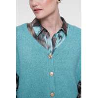 Geisha Gilet Vest Sparkle Aqua