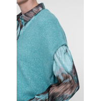Geisha Gilet Vest Sparkle Aqua