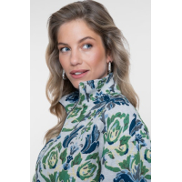 Geisha Jasje Flowers Blue Green
