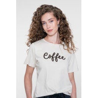 Geisha T-shirt Coffee Sand Brown