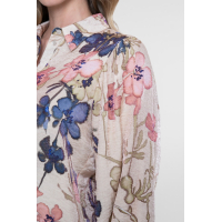 Geisha Blouse Flower Sand Olive