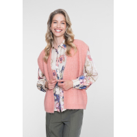 Geisha Blouse Flower Sand Olive