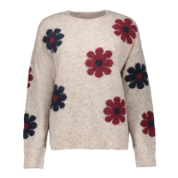 Geisha Pullover Flowers Sand Navy